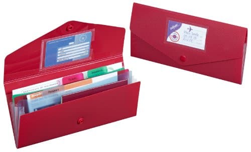 Snopake DL Fusion Travel Holder 3-Part – Fusion Assorted [Pack of 5] Ref: 15699,Blue/Green/Purple/Red,24.5 x 23.7 x 3.1 — view 5