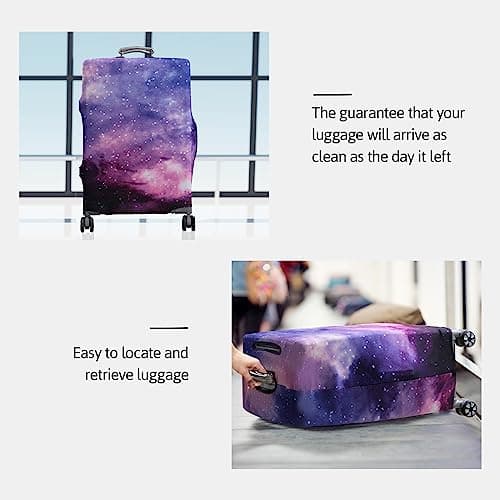 OrgaWise Travel Luggage Cover Elastic Suitcase Trolley Protector Cover for 22-32 Inch Luggage (Send one Luggage tag Free), L(26-28 Inch) — view 4