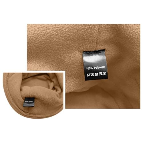 Women's Fleece Bucket Hat Warm Winter Hat Gold — view 2