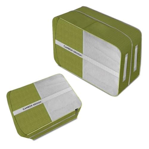 CANBOX Compression Packing Cubes 2 Pcs Set, Expandable Luggage Organizers