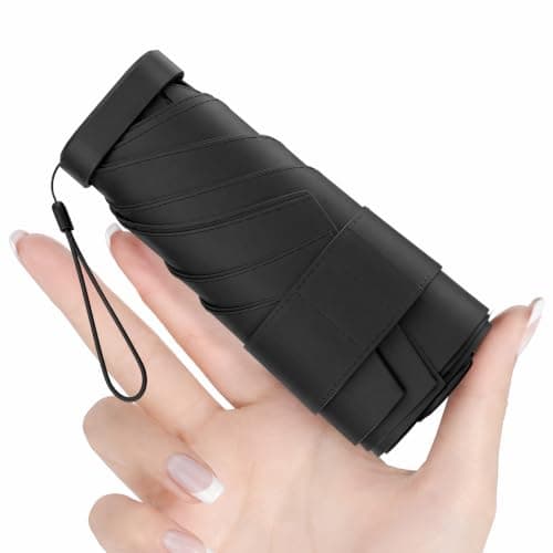 Mini Travel Umbrella for Sun Protection, SPF 50+ Compact UV Umbrella