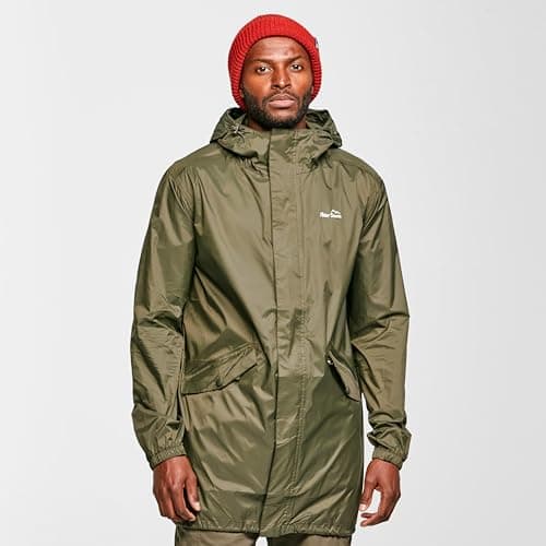 Peter Storm Men’s Parka In A Pack with Adjustable Hood, Waterproof, Breathable, Lightweight & Packable Raincoat, (UK, Alpha, L, Regular, Regular, Khaki) — view 2