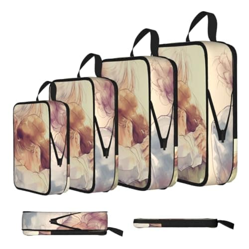 Vortithora 4 Set Love-Grandma Compression Packing Cubes