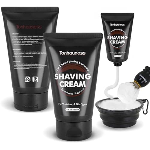 Travel Shaving Brushes Kit For Men, 5 In 1 Shaving Brush Set With Badger Hair Shave Brush, Shaving Brush Travel Case, Shaving Cream, Foldable Shaving Bowl and Washbag For Trip, Holiday — view 5