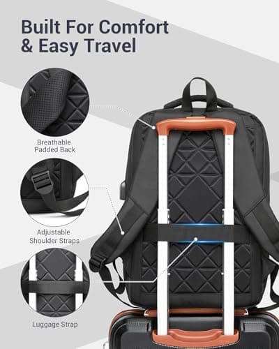 Shavont Laptop Backpack, Rucksack for Men with USB Charging Port — view 6