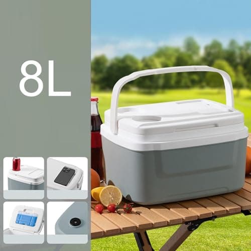 Car Cooler Handle Leakproof Ice Chest Lunch Box Food Drink Beverages — view 3