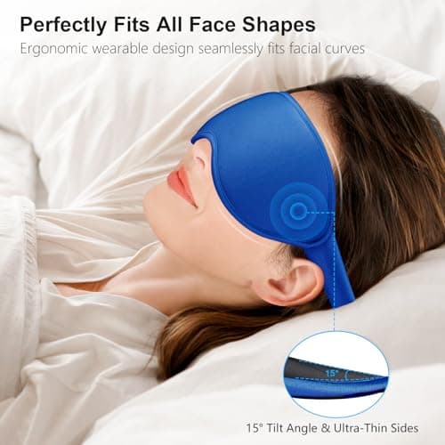 Gritin 100% Light Blocking Sleep Masks for Men&Women-Zero Eye Pressure Mask — view 4