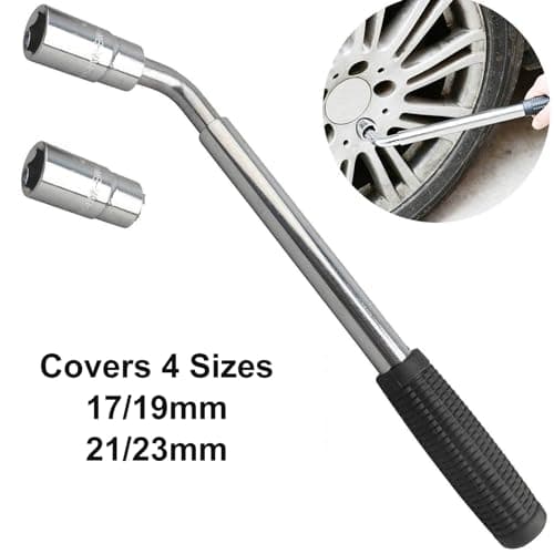 Car Tyre Changing Tools Kit - 2 Ton Scissor Jack & Telescoping Lug Wrench — view 6