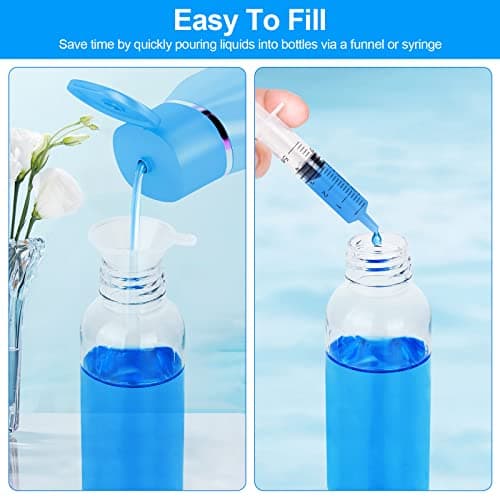 Sinofort 10Pcs 100ML Travel Bottles for Toiletries with Funnels and Labels — view 4