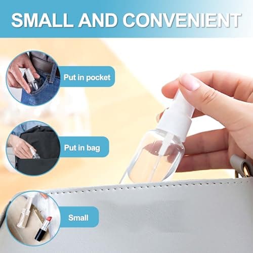 Redamancy 4 Pieces 20 ml Empty Spray Bottle Transparent Plastic Portable Refillable Liquid Travel Cosmetic — view 5