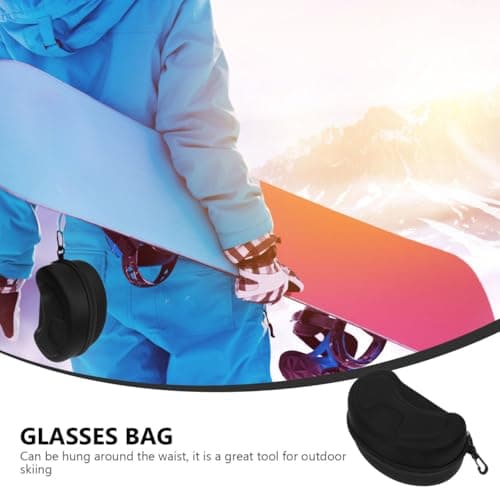 Healifty Portable Sunglasses Storage Bag Glasses Pouch Eyewear Holder with Smooth Zipper Compact Protective Case for Travel and Daily Use — view 6