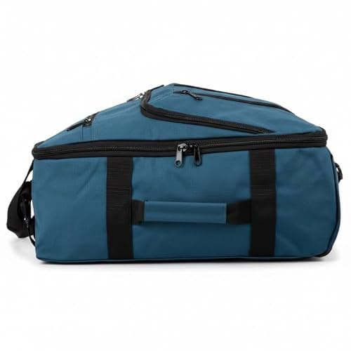 TR-E-002 EasyJet Cabin Bags 45x36x20cm Underseat Rucksack for Plane Hand Luggage Backpack Rolling Wheeled Travel Backpack with Adjustable Height Handle Travel Bag Turquoise — view 5
