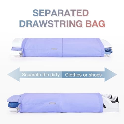 BAGSMART 6pcs Compression Travel Packing Cubes for Suitcases Backpack — view 4