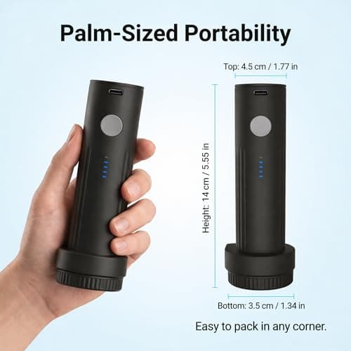 Portable Electric Vacuum Pump for Travel Storage Bags USB Rechargeable — view 3