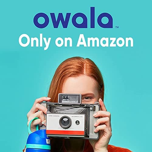Owala FreeSip Insulated Stainless Steel Water Bottle, 710ml, Foggy Tide — view 6