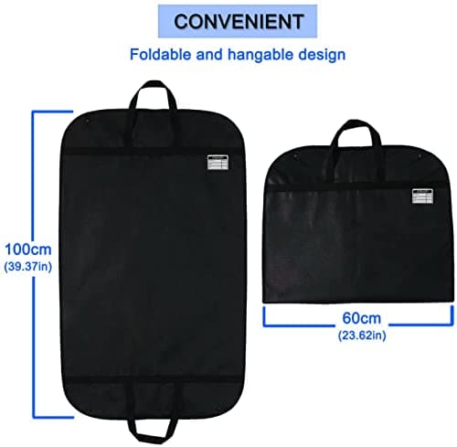 STEVOY 40" (100 cm) Suit Bag for Men, Foldable Garment Carrier with Handles — view 2