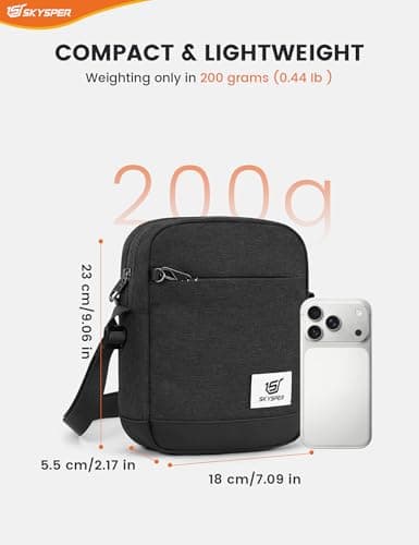 SKYSPER Small Anti Theft Messenger Bags RFID — view 3