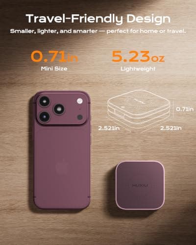 KU XIU Qi2.2 25W 3-in-1 Magnetic Wireless Charging Station-Burgundy — view 4