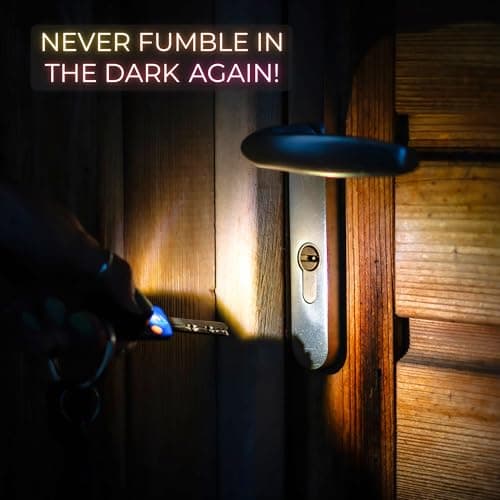 LumiKey Mini - LED Key Light for Door and Locks, Light Up Keyring Torch, Keychain Flashlight with Key Organiser for Easy Lock, Doorway and Porch Lighting (Mini) — view 2