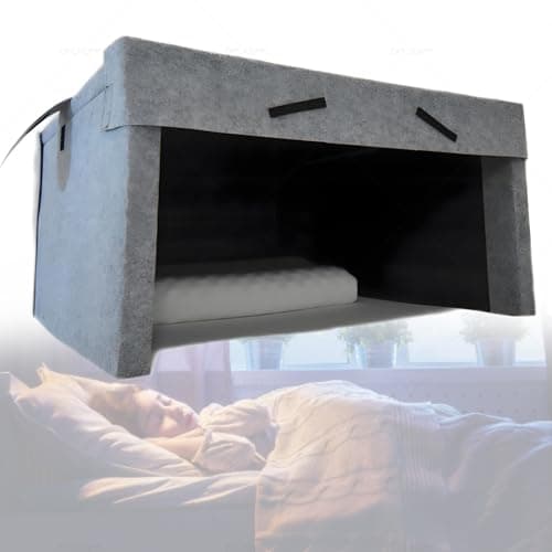 Soundproof Sleeping Pod for Adults - Noise Cancelling Bed Tent with Soundproof Cotton, Portable Blackout Canopy for Privacy, Foldable Sleep Enclosure for Dorm Room Home Office