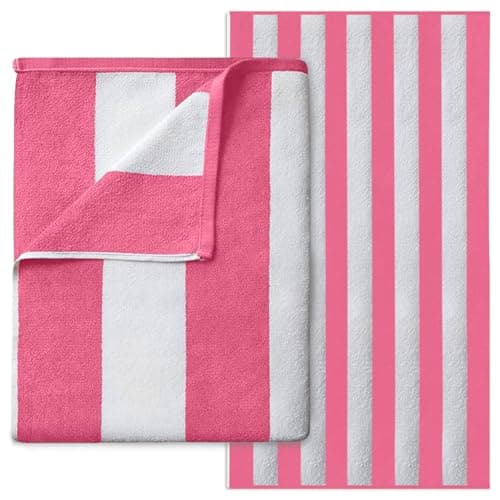 GC GAVENO CAVAILIA Microfiber Beach Towel Large - Super Absorbent Sand Free Beach Towels - Extra Large Beach Towel for Adults (100x200 cm) - Soft, Compact, Lightweight (1 Piece) - Pink