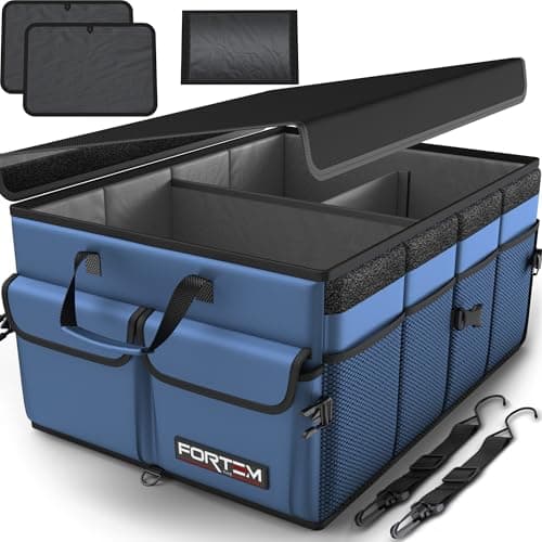 FORTEM Car Boot Organiser - Foldable Car Organiser & Storage for SUV Trucks