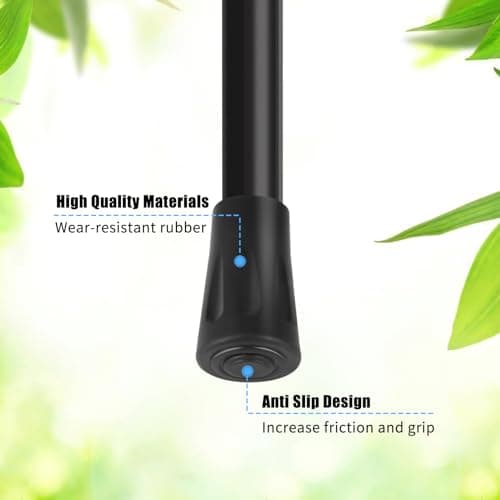 Pack of 12 Nordic Walking Poles, Rubber Buffers, Non-Slip Hiking Poles, Rubber Buffer for Most Walking Poles, Walking Sticks, Rubber Buffer for Hiking Poles, Asphalt Gravel Mountains, Hiking, 2 Styles — view 3