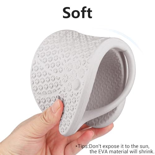 Kattmas Foldable Flip-Flop Travel Slippers Shower Shoes Slides Summer Camp Sandals Soft Comfy Non-Slip Quick Dry House Bathroom Gym Spa Pool Sandals Beach — view 4