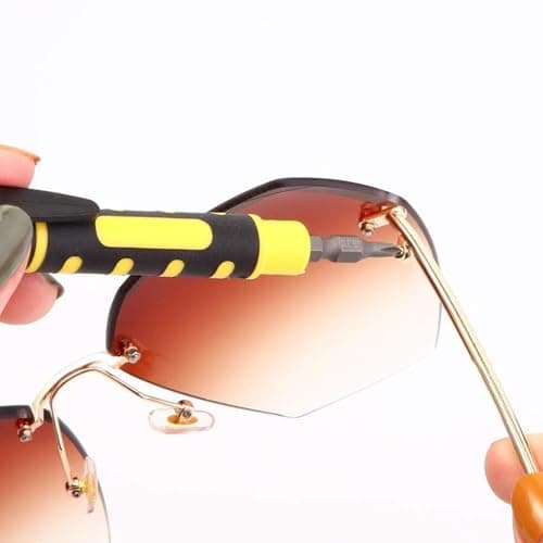 2 Pieces Pocket Screwdriver 4 in 1 Portable Screwdriver Multi-Tool Pen Doubled Ended for Assorted Works and Repairs — view 4