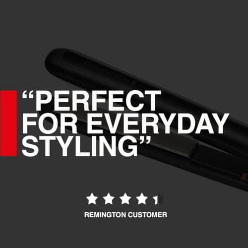 Remington Slim Hair Straightener with Ceramic coating - 110mm floating plates, 215°C, Fast 30 second heat up, Worldwide voltage for travel, Auto shut off, S1370 — view 3