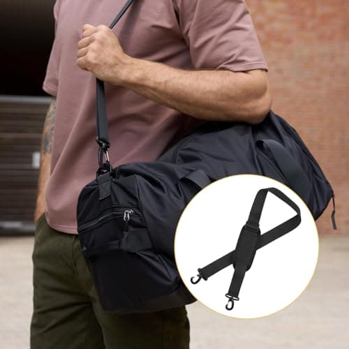 HONGLINSONG Bag Strap, Adjustable Bag Shoulder Strap with Soft Pad and Dual Clasps, 63 Inches Replacement Straps for Laptop Camera Handbag Luggage Travel Sports Fitness Crossbody Bags Briefcase — view 6