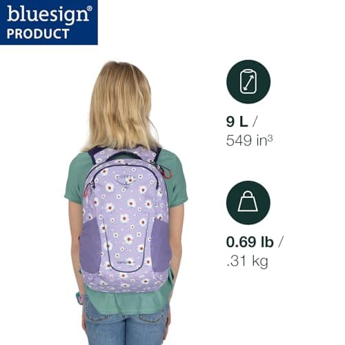 Osprey Daylite Kid's Junior Everyday Pack, 9L, Alpine Blue/Blue Flame — view 2