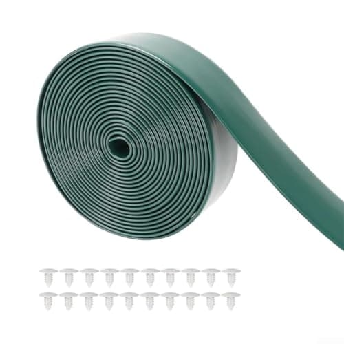 Qualoramall PVC Webbing for Chair Repair Garden Strapping Green Vinyl Tape for Outdoor Patio Beach Seat Restoration 20ft Kit Included(10FT)