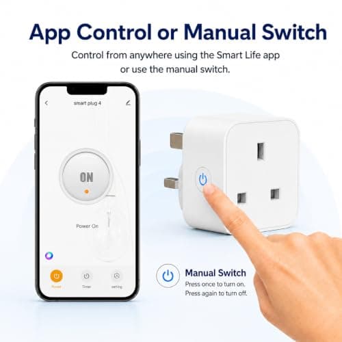 Aoycocr Smart Plug, 13A WiFi Socket that Work with Alexa Google Home, 4Pack — view 6