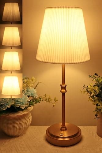 HSLighting Rechargeable Lamp, 5000mAh Touch Cordless Table Lamps Bedside