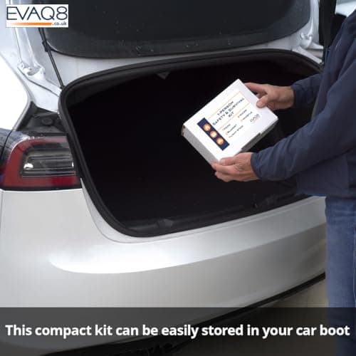 EVAQ8 Compact 1-Person Safety & Survival Kit – Long-Life Food (2,400 kcal), Long-Life 500 ml Water, Foil Blanket, Light Stick & Whistle • 4-Year Shelf Life — view 5