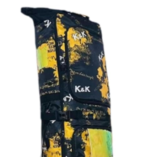 F Fityle Snowboard Bag Ski Bag with Handle for Adults with Wheels Padded Rolled up Top Snowboard Backpack Ski Carry Bag, Yellow — view 4
