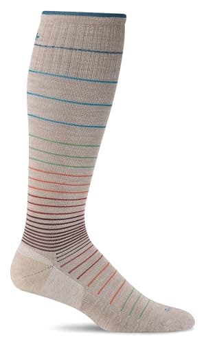 Sockwell Women's Circulator Graduated Compression Socks, Medium/Large(8-11), Barley