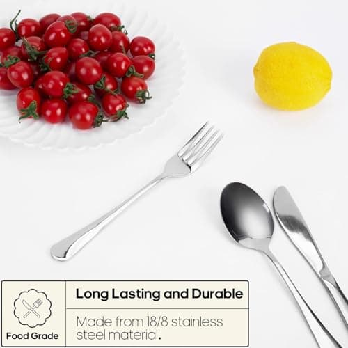 HHZalvyre Stainless Steel Cutlery Set for 1 Person, Portable Travel Utensils with Case, 4-Piece Camping Set with Knife Fork Spoon & Metal Chopsticks, Reusable Silver Cutlery Set for Work Lunch — view 6