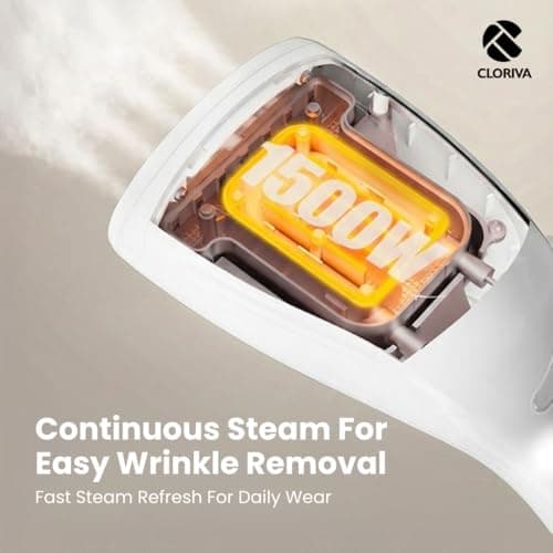 Clothes Steamer Handheld – Portable Travel Garment Steamer with 300ml Detachable Water Tank, Fast Heat-Up, Compact Wrinkle Remover for Clothes, Fabric & Curtains – Home, Office & Travel Use — view 6