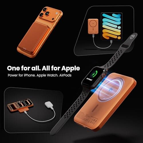 Magnetic Power Bank 10000mAh Ultra Thin Titanium Design Qi2-15W PD20W — view 2