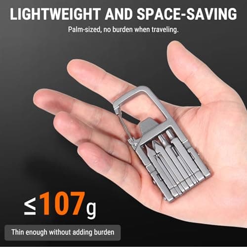 Uadme 12-in-1 Stainless Steel Multitool Keychain — view 5