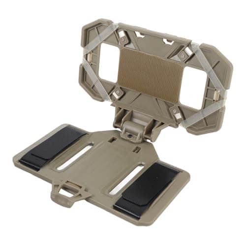 Jectse Vest Phone Holder, Heavy Duty Camping Chest Phone Mount Accessory, for 4.7 to 6.7 Inch Screen Size (Khaki)