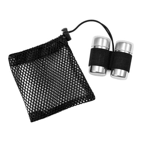 QIANSSE Mini Seasoning Bottle, 2 PCS Stainless Steel Salt & Pepper Shakers