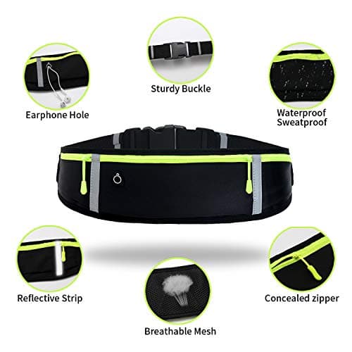GORWRICH Running Belt Waterproof Phone Holder Waist Pack — view 2