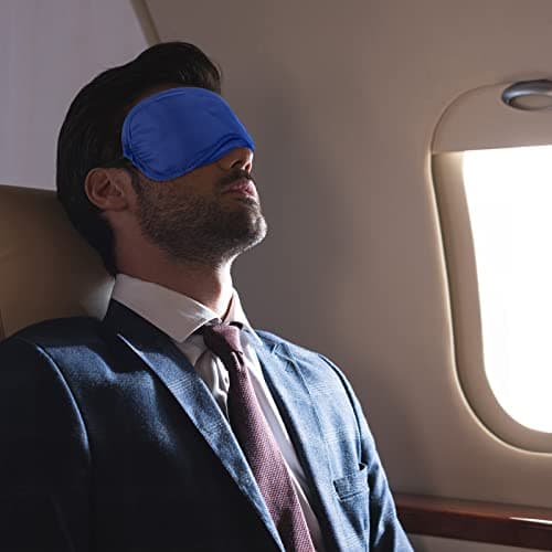 12 Pieces Multicolor Eye Mask Cover Lightweight Blindfold Sleep Mask with Nose Pad and Elastic Straps for Kids Women Men, 12 Colors — view 6