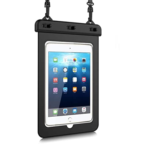 HopMore Universal Waterproof Case for iPad Samsung,Tablet Pouch Dry Bag for iPad mini 7/6/5/4/3/2/1,Kindle,Fire HD 8/8 Plus/7,Galaxy Tab A7 Lite,Honor Pad,Redmi Pad,Android Tablet Up to 8.5 inch