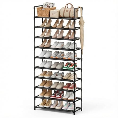 SPUSEN Shoe Rack, 10 Tier Shoe Storage Organizer,175 * 56 * 30cm,XL