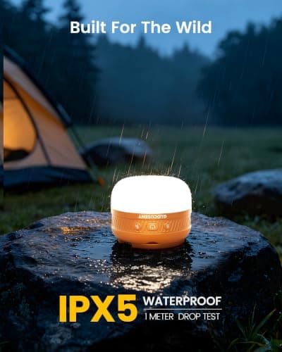 Glocusent Rechargeable Camping Light, 120H Pocket Tent Camping Lantern IPX5 — view 6