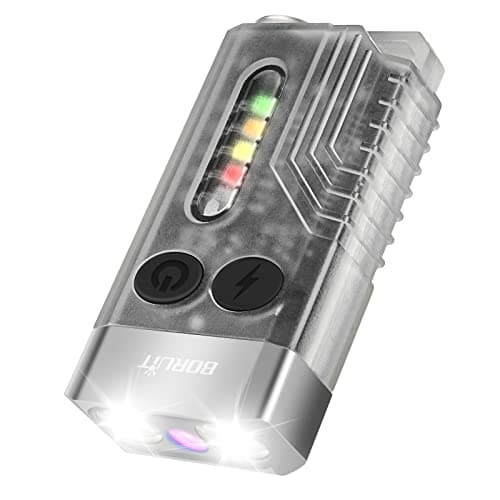 BORUIT V10 Small Torch Led Super Bright 1000 LM with 365nm UV Black Light